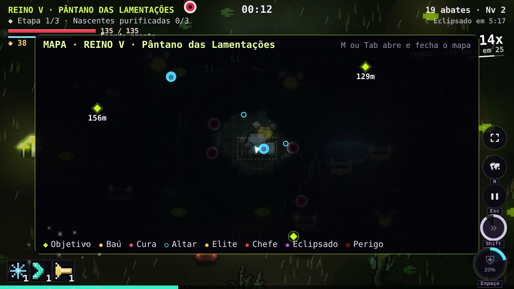 Mapa do Pântano das Lamentações